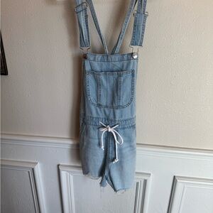 Light Blue Denim Overalls
